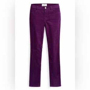 Ann Taylor LOFT Women's Vibrant Purple Plum Straight Leg Corduroy Pants